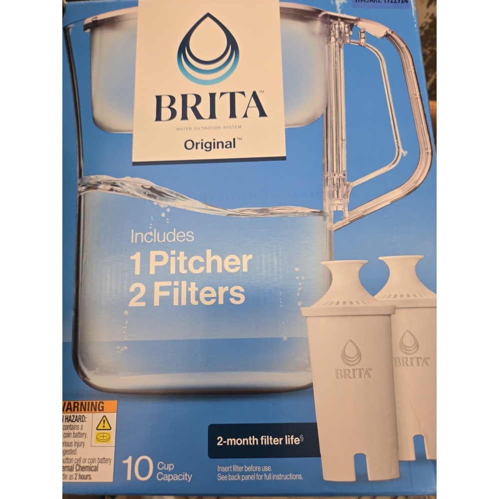 Brita 10 Cup Water Filtration Pitcher - New